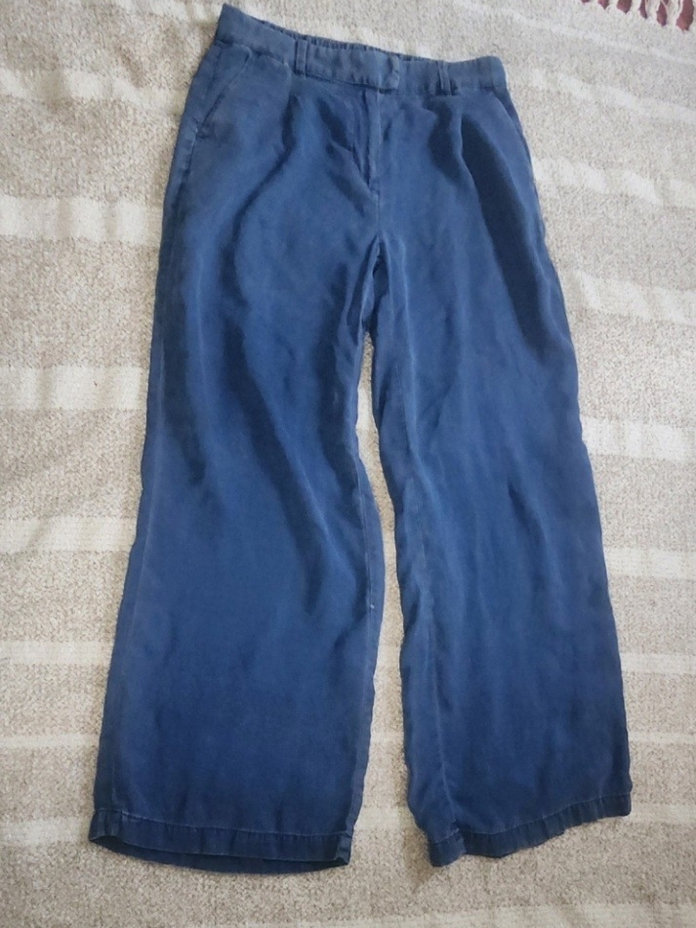 American Eagle Outfitters Wide Leg Pants in Deep Blue